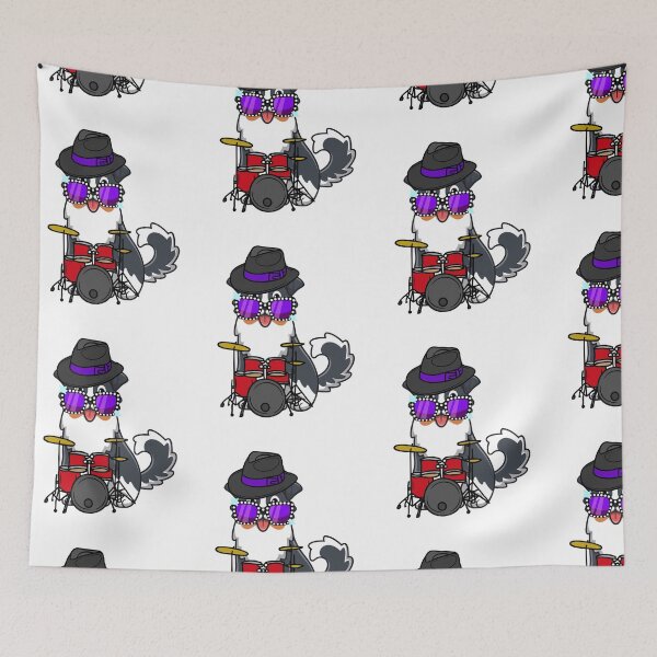 Item preview, Rock and roll Collie Dog playing drums designed and sold by Pet Station.