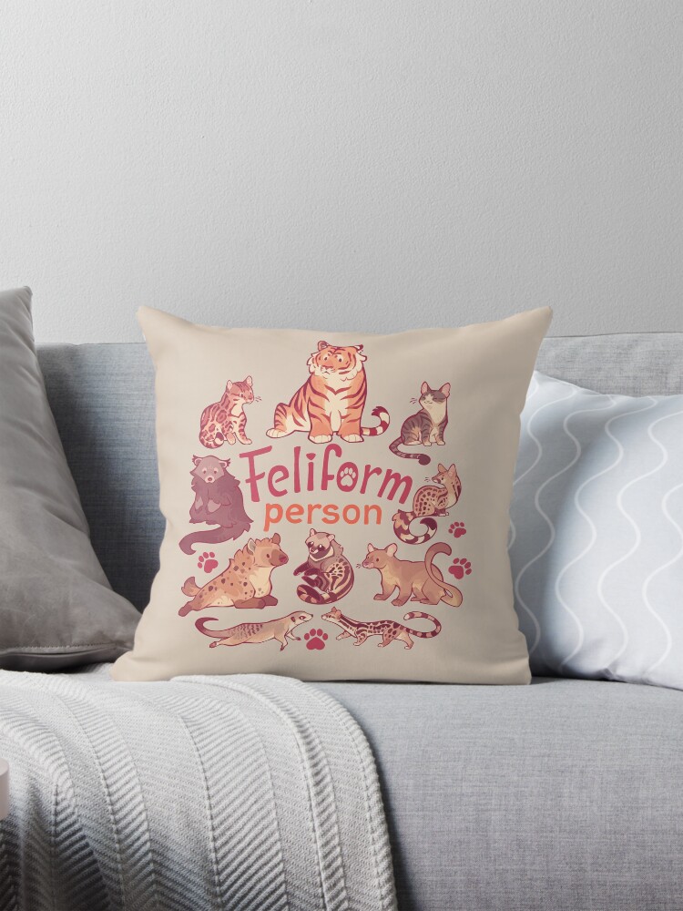 Thumbnail 1 of 4, Pillow, Feliform Person designed and sold by Colordrilos.