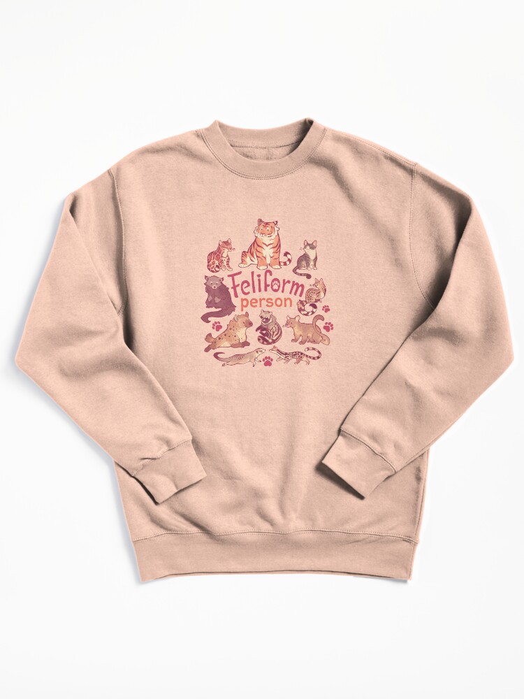 Thumbnail 2 of 7, Pullover Sweatshirt, Feliform Person designed and sold by Colordrilos.