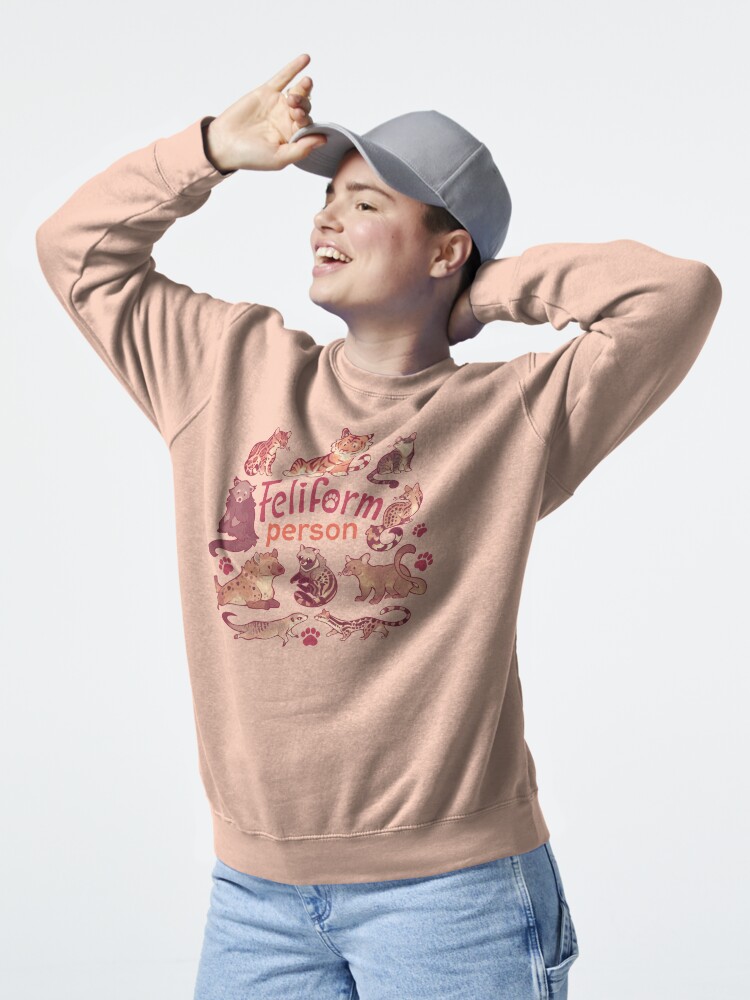 Thumbnail 5 of 7, Pullover Sweatshirt, Feliform Person designed and sold by Colordrilos.