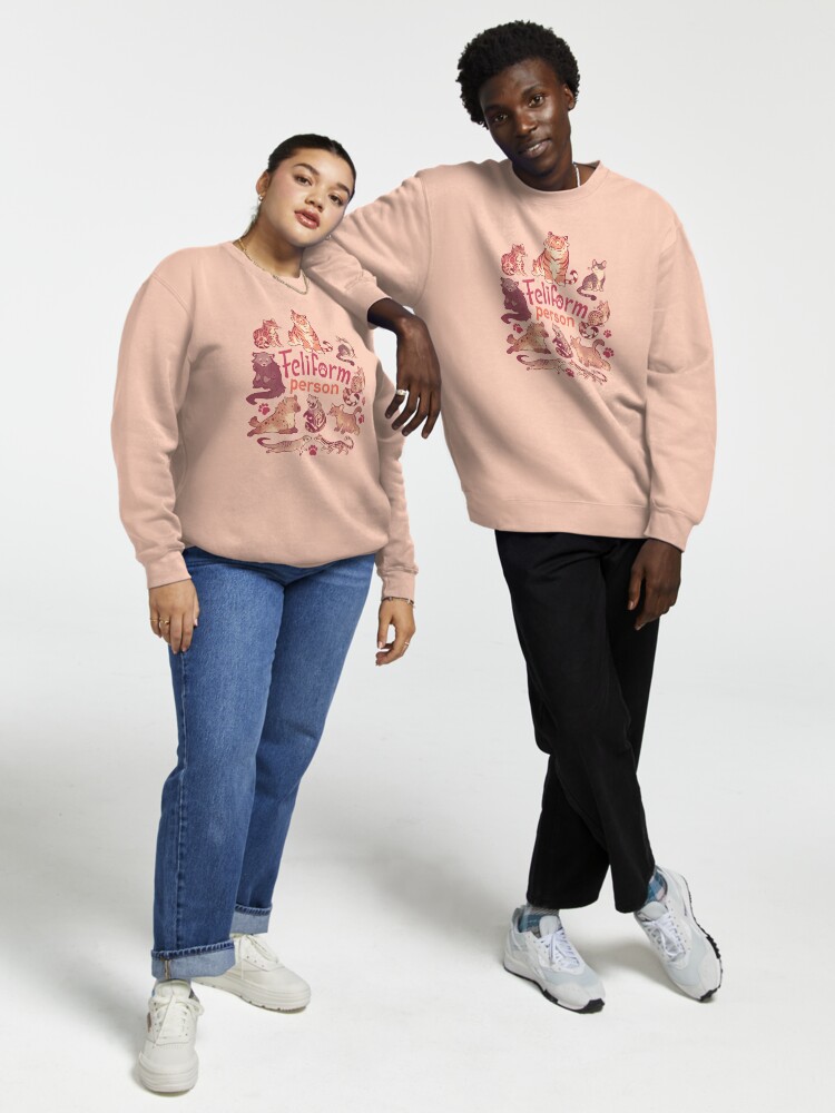 Thumbnail 1 of 7, Pullover Sweatshirt, Feliform Person designed and sold by Colordrilos.
