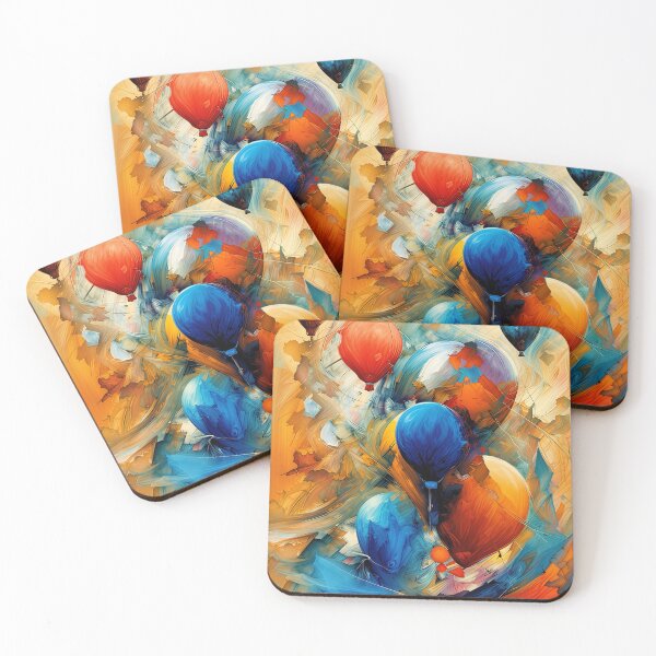 Item preview, Balloons and ribbons in a kaleidoscopic dance designed and sold by Kaduna5@Asunaaa.