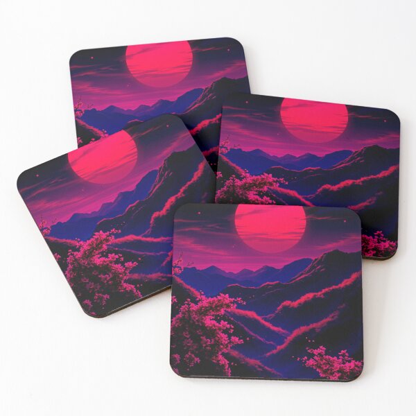 Item preview, Sunset AI Artwork | Futuristic Landscape  designed and sold by typoinspired.