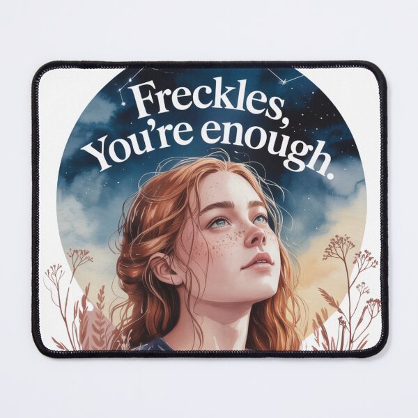 Item preview, Freckles You’re Enough Indie Folk Self-Love Outback #2 designed and sold by ThreadCultureAU.