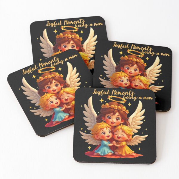 Item preview, Spiritual Mom Archangel with baby angels Joyful Moments designed and sold by DivineHaven.