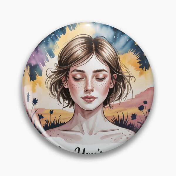 Item preview, Freckles You’re Enough Indie Folk Self-Love Outback designed and sold by ThreadCultureAU.