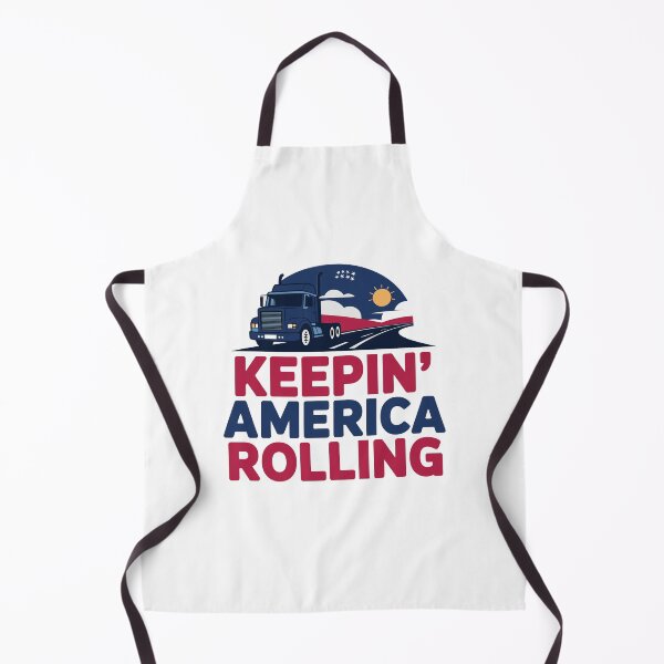 Item preview, Keepin' America Rolling Patriotic Trucker designed and sold by PrintMastery.