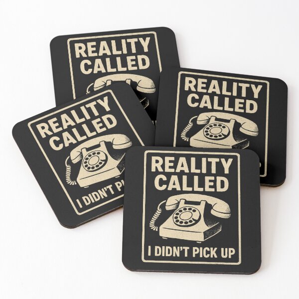 Item preview, Reality Called – I Didn’t Pick Up | Retro Humor Design designed and sold by Don't Crack Art.
