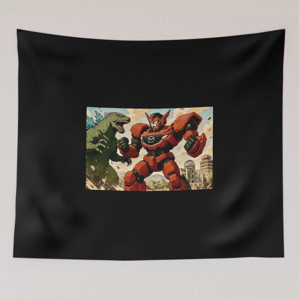 Item preview, Mazda Transformer Vs Godzilla in Hiroshima designed and sold by DarcyPaparazzi.