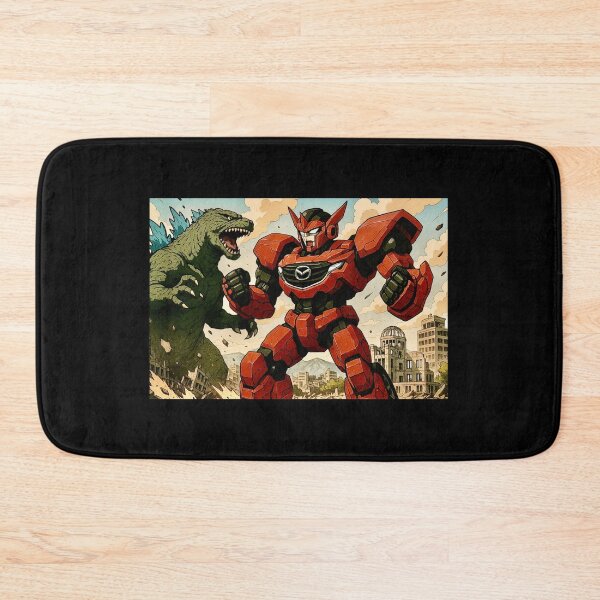 Item preview, Mazda Transformer Vs Godzilla in Hiroshima designed and sold by DarcyPaparazzi.