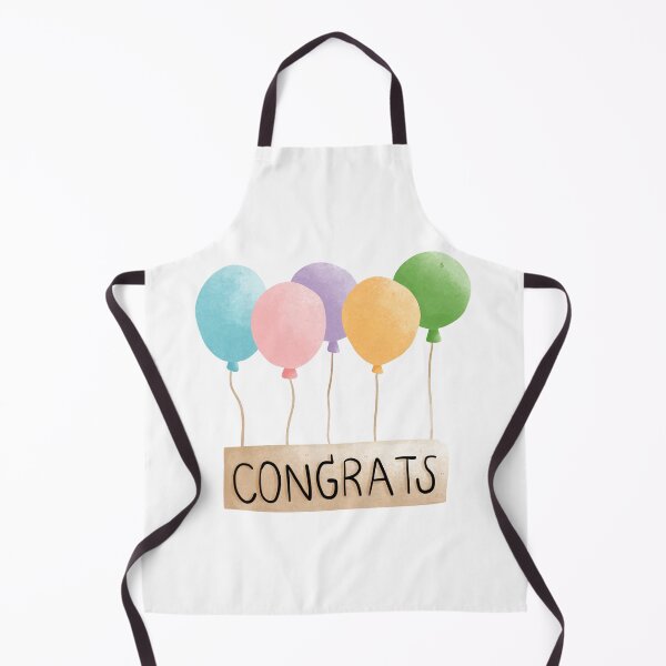 Item preview, Congrats Balloons - Cute Celebration Illustration designed and sold by inelistudio.