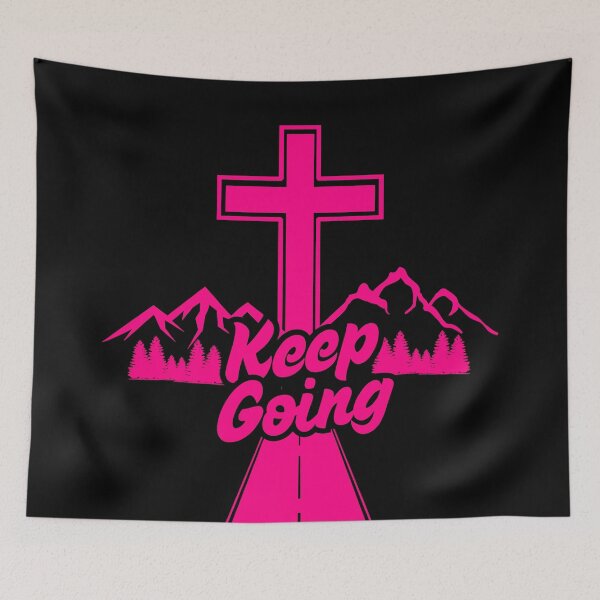 Item preview, Keep Going Christian Journey - Christian Cross.  designed and sold by MoriaStore.