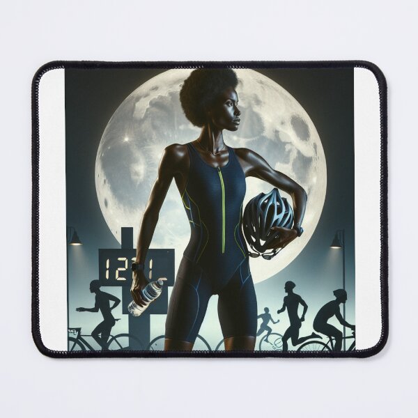 Item preview, “Moonlit Motion” Where determination glows brighter than the moon. designed and sold by Triathlongram.