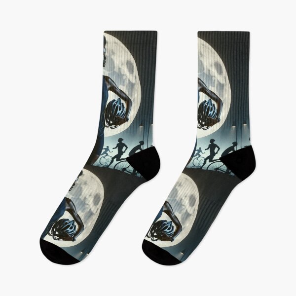 Item preview, “Moonlit Motion” Where determination glows brighter than the moon. designed and sold by Triathlongram.