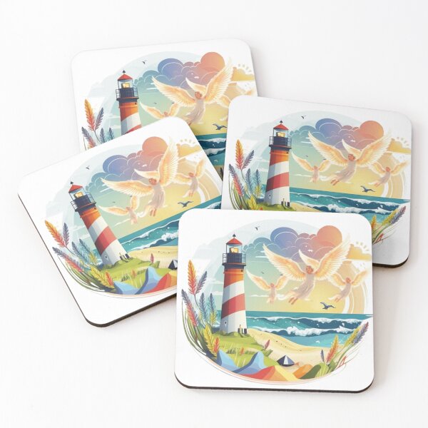 Item preview, Spiritual Beautiful Archangels By The Beach in Heaven designed and sold by DivineHaven.