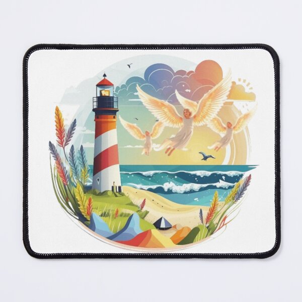Item preview, Spiritual Beautiful Archangels By The Beach in Heaven designed and sold by DivineHaven.