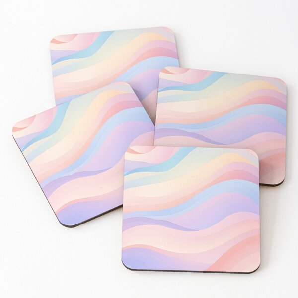 Item preview, Abstract Gradient Waves – Soft Pastel Tones for Calm and Serenity designed and sold by johndesignwaves.