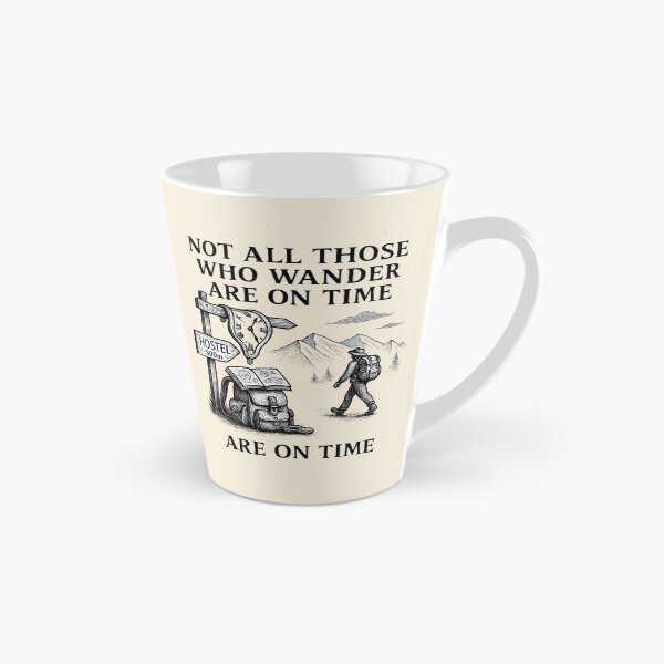 Item preview, Not All Those Who Wander Are On Time – Surreal Backpacking Illustration designed and sold by denis90ch.