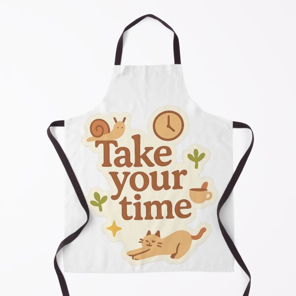 Item preview, Relaxing Cat with Snail and Clock – Take Your Time designed and sold by 奇0904.