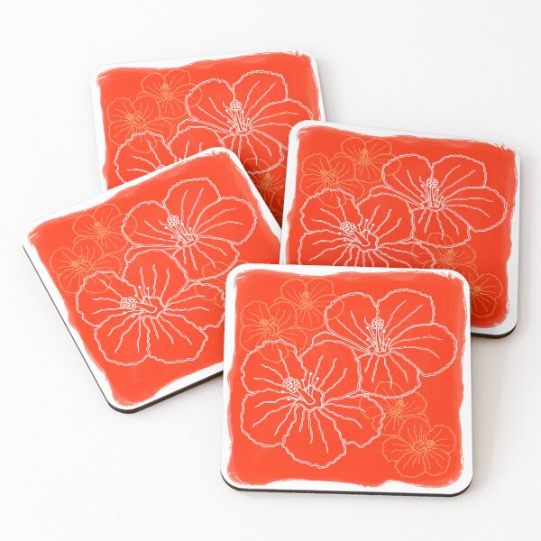 Item preview, Abstract Hibiscus Flower Tile designed and sold by Jessica Kristine.