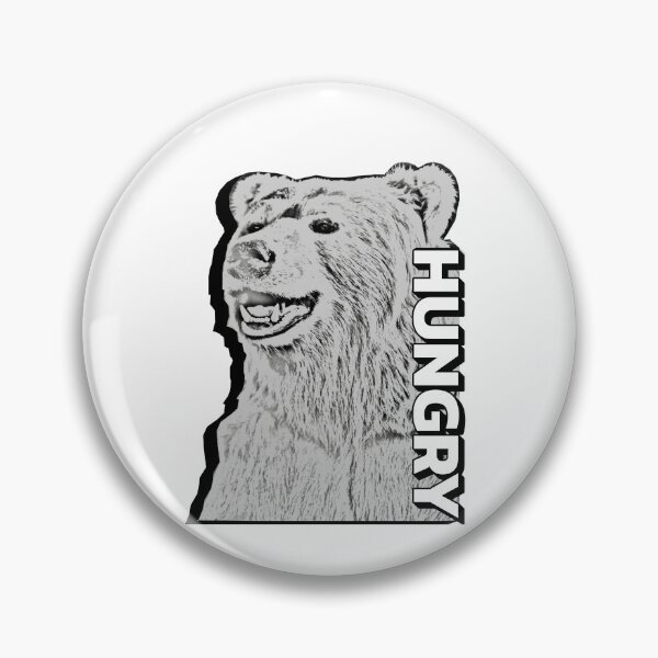 Item preview, Hungry Bear - Fun and Fierce Wildlife Design designed and sold by ArtsyExplorer.