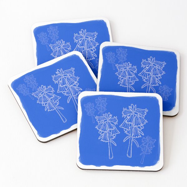Item preview, Abstract Bluebell Flowers Tile designed and sold by Jessica Kristine.