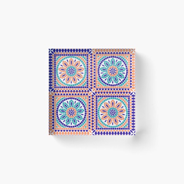 Item preview, Floral Geometric Mosaic designed and sold by kiyanochka.