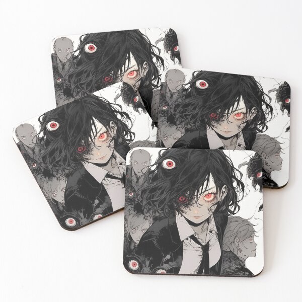 Item preview, Eerie Black and Red Anime Girl designed and sold by bubblegoth.