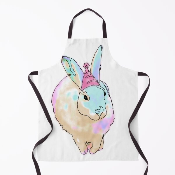 Item preview, Rainbow Bunny in a Pink Party Hat – animalsinhats designed and sold by Ashley’sAnimalz.