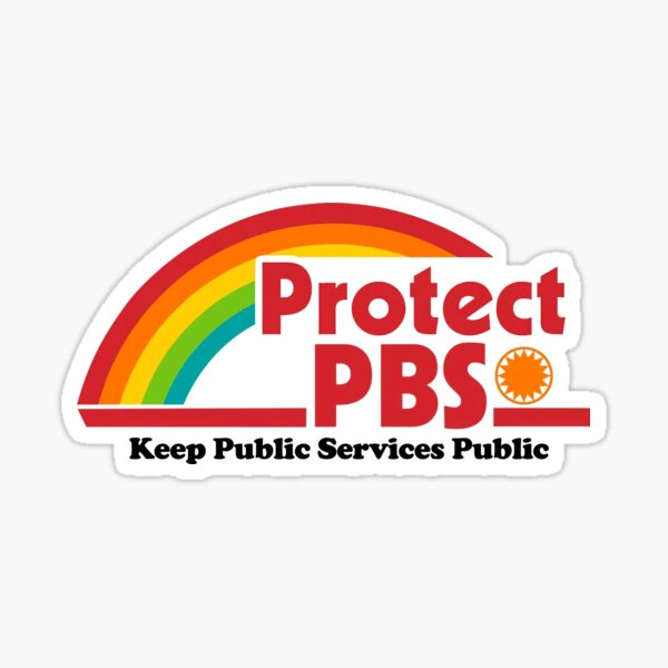 Item preview, Protect PBS Public Broadcasting Service Subtle Political Protest Anti Trump designed and sold by Cute-Collection.