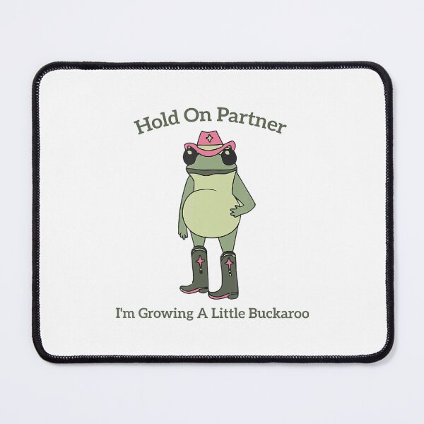 Item preview, Hold On Partner I'm Growing A Little Buckaroo Cowboy Frog designed and sold by Filek-mable.