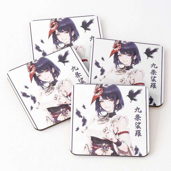 Item preview, Kujou Sara Genshin Impact Aesthetic Anime Vaporwave designed and sold by theodorchik.