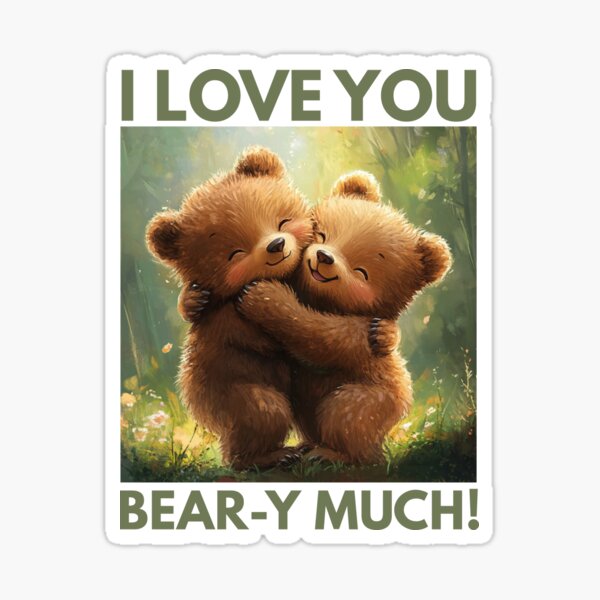 Item preview, Two Bears Hugging Lovingly designed and sold by The Brooklyn Initiative.