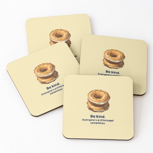 Item preview, Pixel Art (Bagel) : Be Kind♥ Everyone's a little bagel sometimes. designed and sold by mallardpark.