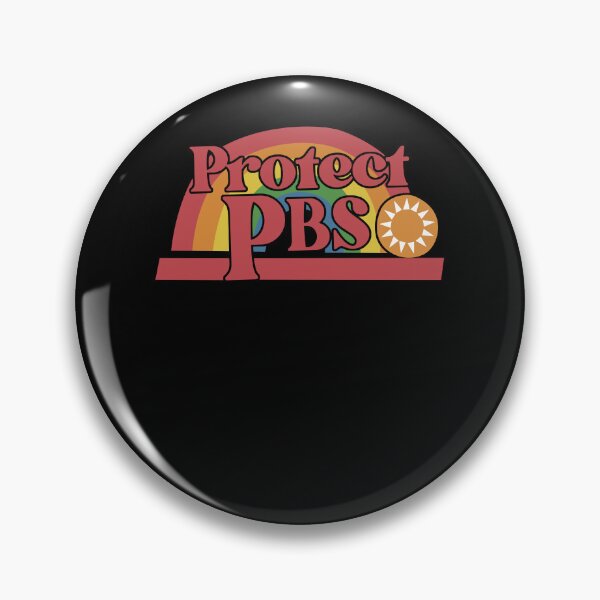 Item preview, Protect PBS Retro Rainbow Public Service designed and sold by Cute-Collection.