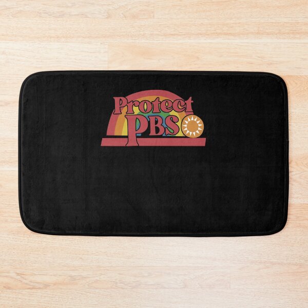 Item preview, Protect PBS Retro Rainbow Public Service designed and sold by Cute-Collection.
