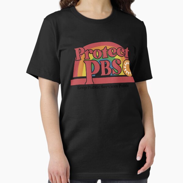 Item preview, Protect PBS Retro Rainbow Public Service designed and sold by Cute-Collection.
