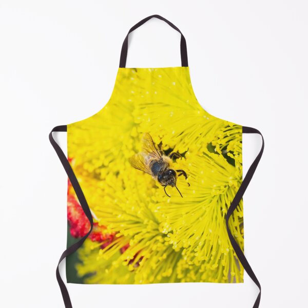 Item preview, Bee polinating yellow flowers #2 designed and sold by Images by Chris de Blank.