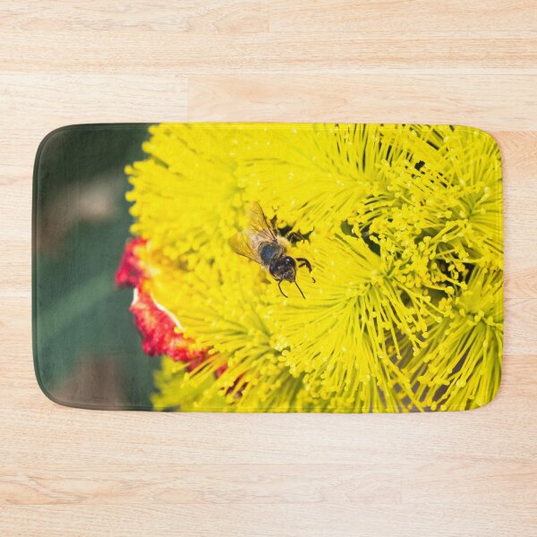 Item preview, Bee polinating yellow flowers #2 designed and sold by Images by Chris de Blank.