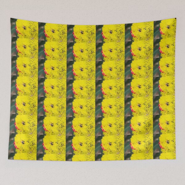 Item preview, Bee polinating yellow flowers #2 designed and sold by Images by Chris de Blank.