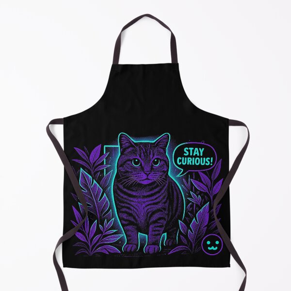 Item preview, OIIA Cat's Neon Curiosity designed and sold by zzz888.