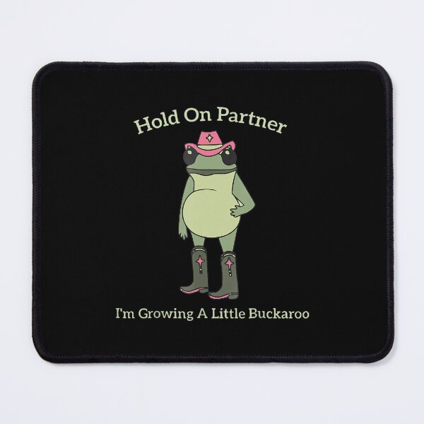 Item preview, Hold On Partner I'm Growing A Little Buckaroo Frog Cowboy designed and sold by Filek-mable.