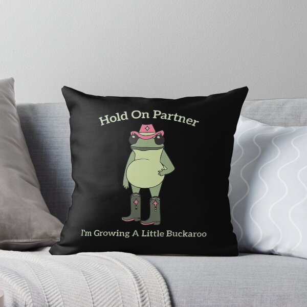 Item preview, Hold On Partner I'm Growing A Little Buckaroo Frog Cowboy designed and sold by Filek-mable.