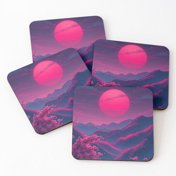 Item preview, Sunset AI Artwork | Futuristic Landscape  designed and sold by typoinspired.