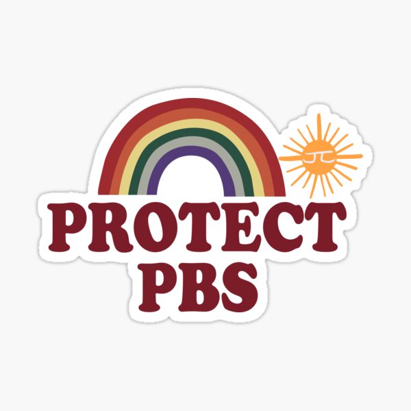 Item preview, Protect PBS Save Public Broadcasting Embroidered Anti Trump designed and sold by Cute-Collection.