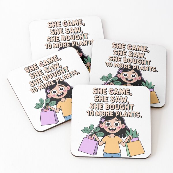 Item preview, She Came She Saw She Bought 10 Plants designed and sold by ThreadCultureAU.