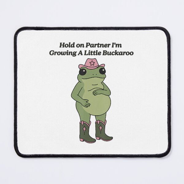 Item preview, Hold On Partner I'm Growing A Little Buckaroo Funny Frog designed and sold by Filek-mable.