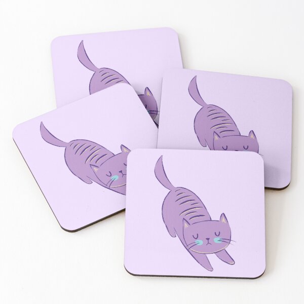Item preview, Purple Kitty Good Stretch designed and sold by GyngerGarza.