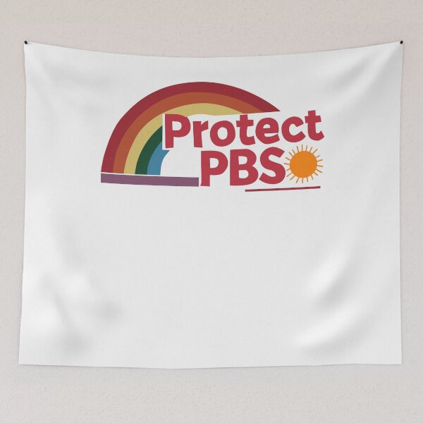 Item preview, Protect PBS Save Public Broadcasting Embroidered Save Public Service designed and sold by Cute-Collection.