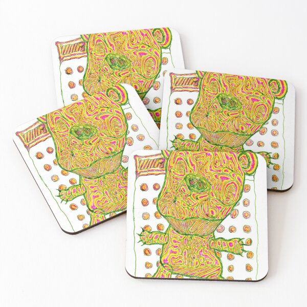 Item preview, PSYCHEDELIC TEDDY ON MATTRESS designed and sold by Odd-jewelry.